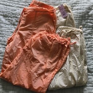 Wild Fable Cream and Orange Track Pants